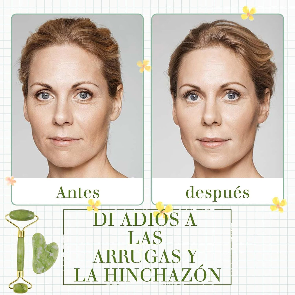 Rodillo y Gua Sha de Jade™