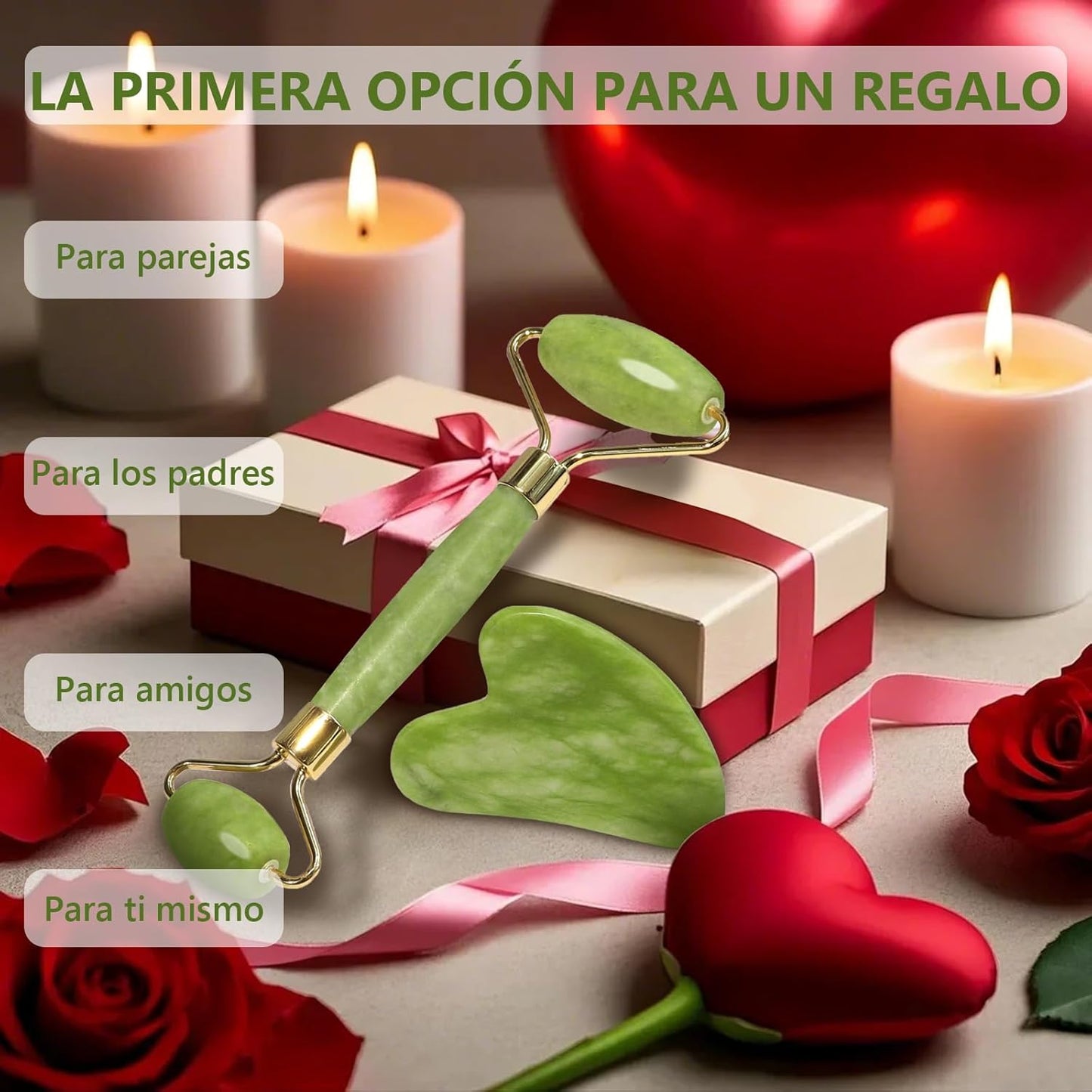 Rodillo y Gua Sha de Jade™