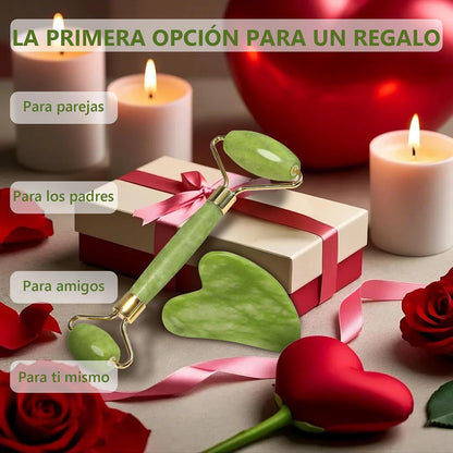 Rodillo y Gua Sha de Jade™