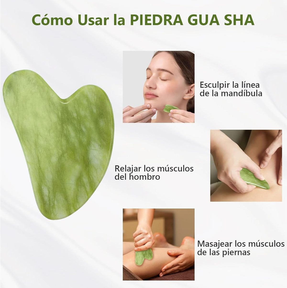 Rodillo y Gua Sha de Jade™
